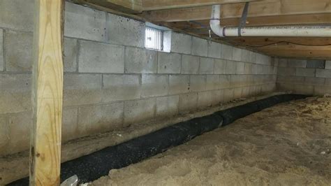 crawl space drainage system