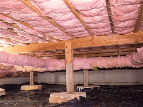 crawl space floor joist insulation