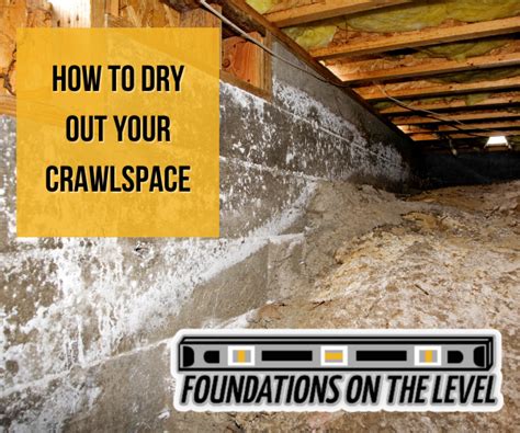 how to dry out a crawl space