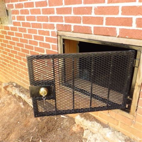 metal crawl space door