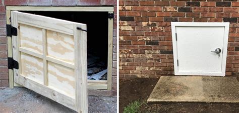 how to secure crawl space doors